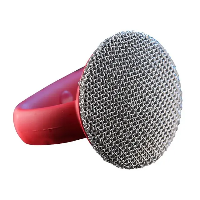 316L Cast Iron Scrubber Cleaner  Large Chainmail Scrubber for Cast Iron Pan