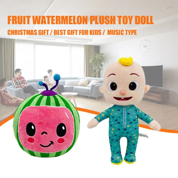 Плюшевая игрушка в виде фруктов, арбуза, кукла, рождественский подарок, лучший для девочек и мальчиков