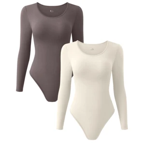 New Arrival Women's Clothes Long Sleeve Workout Fitness & Yoga Wear Gym Yoga Bodysuits