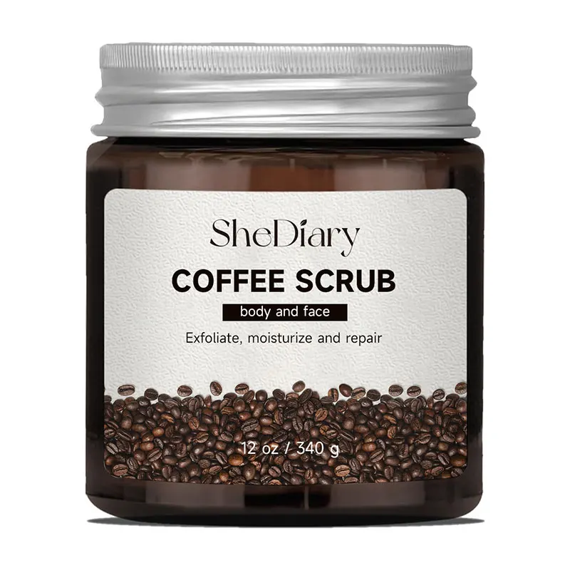 Exfoliante corporal de café, exfoliante, limpieza profunda, suavizante, blanqueador, hidratante, exfoliante corporal para hombres y mujeres