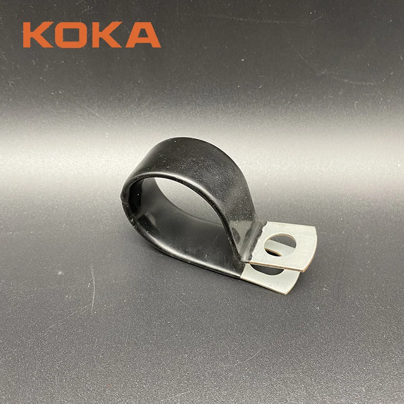 Заводская поставка ПВХ кабельный зажим металлический нержавеющая сталь индивидуальный дизайн Изолированный трубный зажим