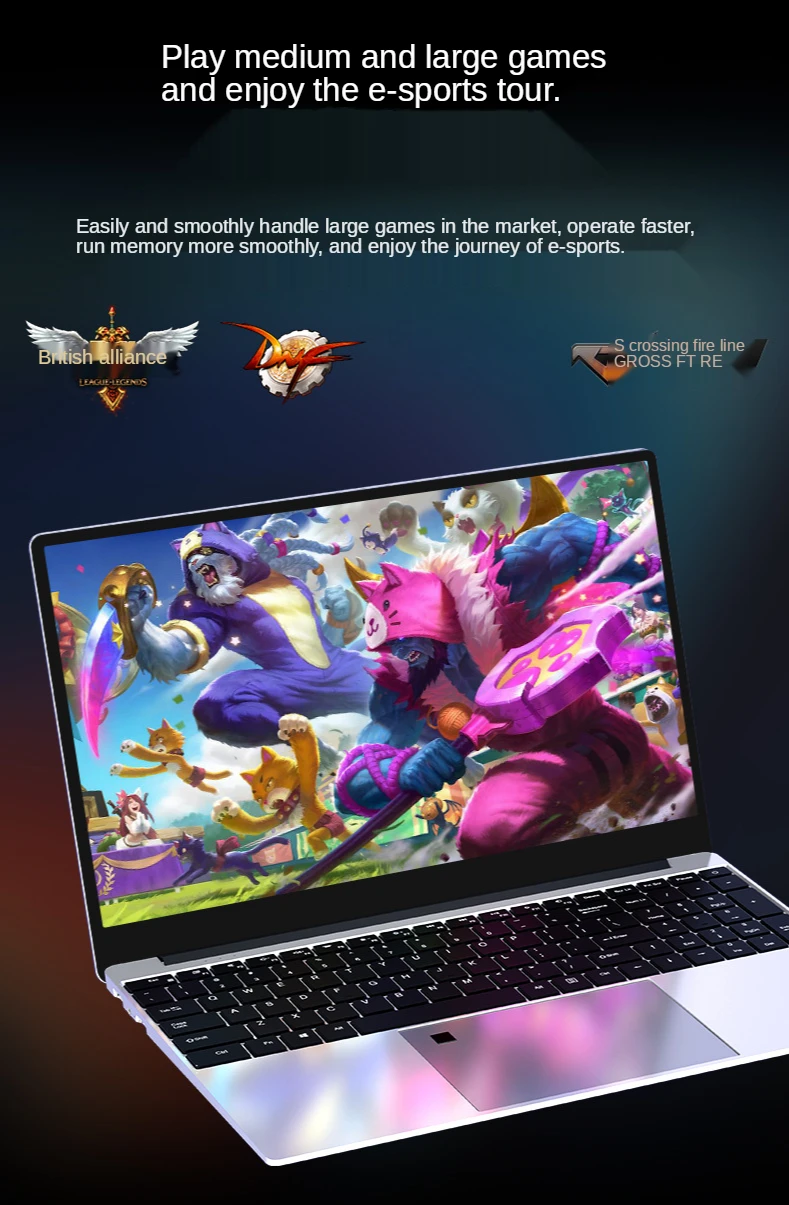 Lightweight AMD Laptop with Backlit Keyboard