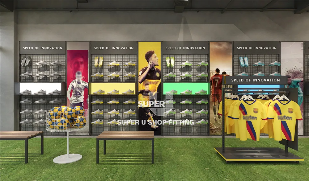 Retail Soccer Store Display Furniture Soccer Shop Decoration Ideas