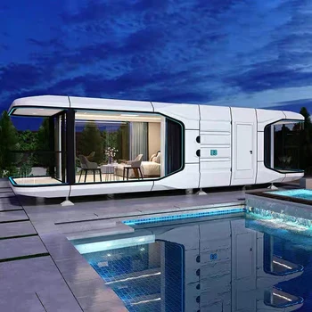 Resort House Integrate Extendable House Boats China Container Modular 20Ft Pod Mobile Bar