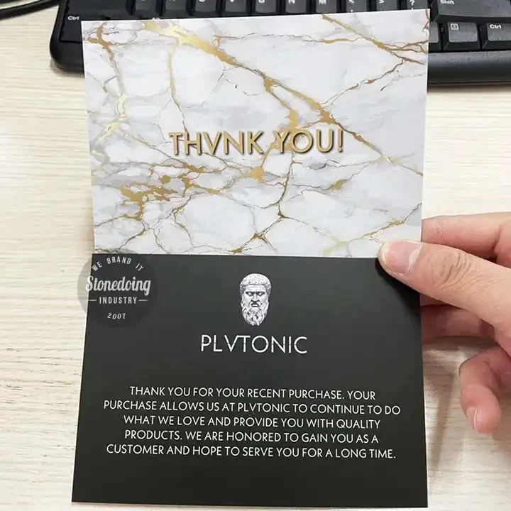 Высококачественная бумажная поздравительная открытка на заказ с логотипом