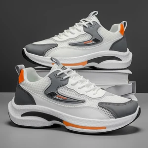 K8029 New Men's Shoes Breathable Mesh Casual Sports Shoes Comfortable Soft Sole Running Shoes for Men