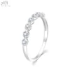 18K Solid White Gold
