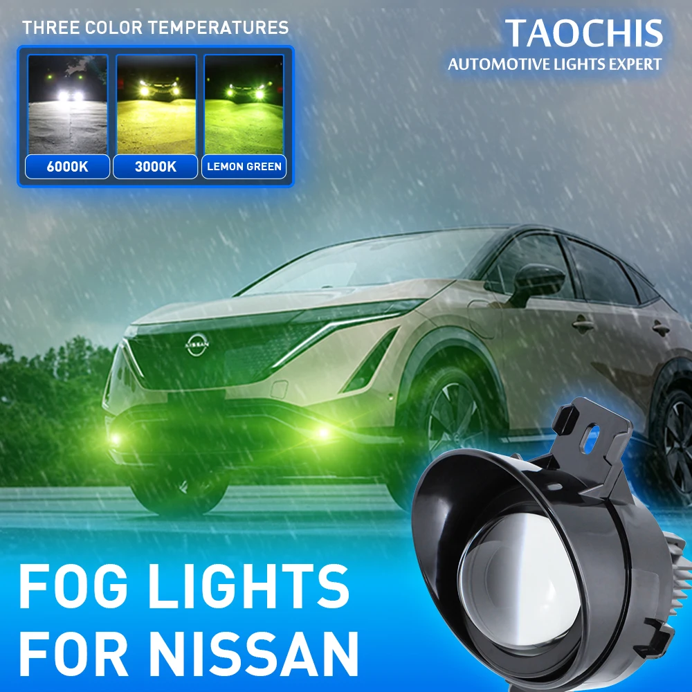 3.0 Inches Bi LED Projector Lens Fog Light Optical Auto Accessories Replacement Fog Lamp for NISSAN CAMRY TOYOTA CRUZE COROLLA