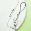 cordino per cellulare gatto bianco - 1183 cm - 17g - ls509