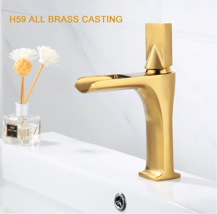 New Design Waterfall Basin Faucets Bathroom Torneira Antique Water Taps