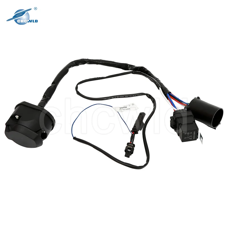 Customized 13 Pin Waterproof Connector 12V 40A Heavy Duty Socket RV Trailer Wiring Harness