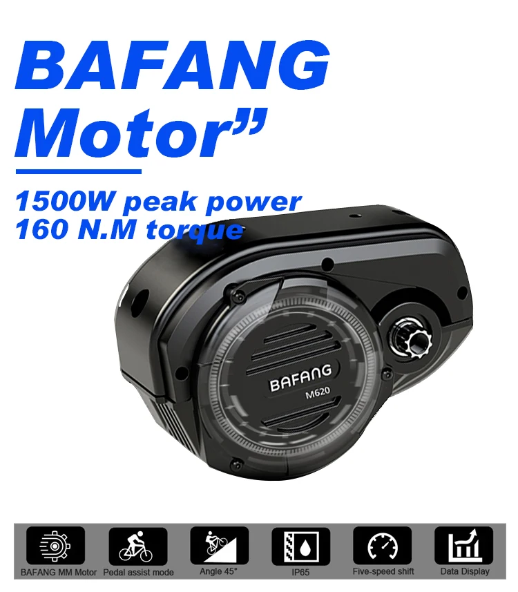 Mid Drive Hunting Mid Drive E Bike Ebike 8fun Bafang Fat Tire Bosch Electric Fat Bike 1000w
