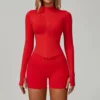 Set giacca rossa + pantaloncini