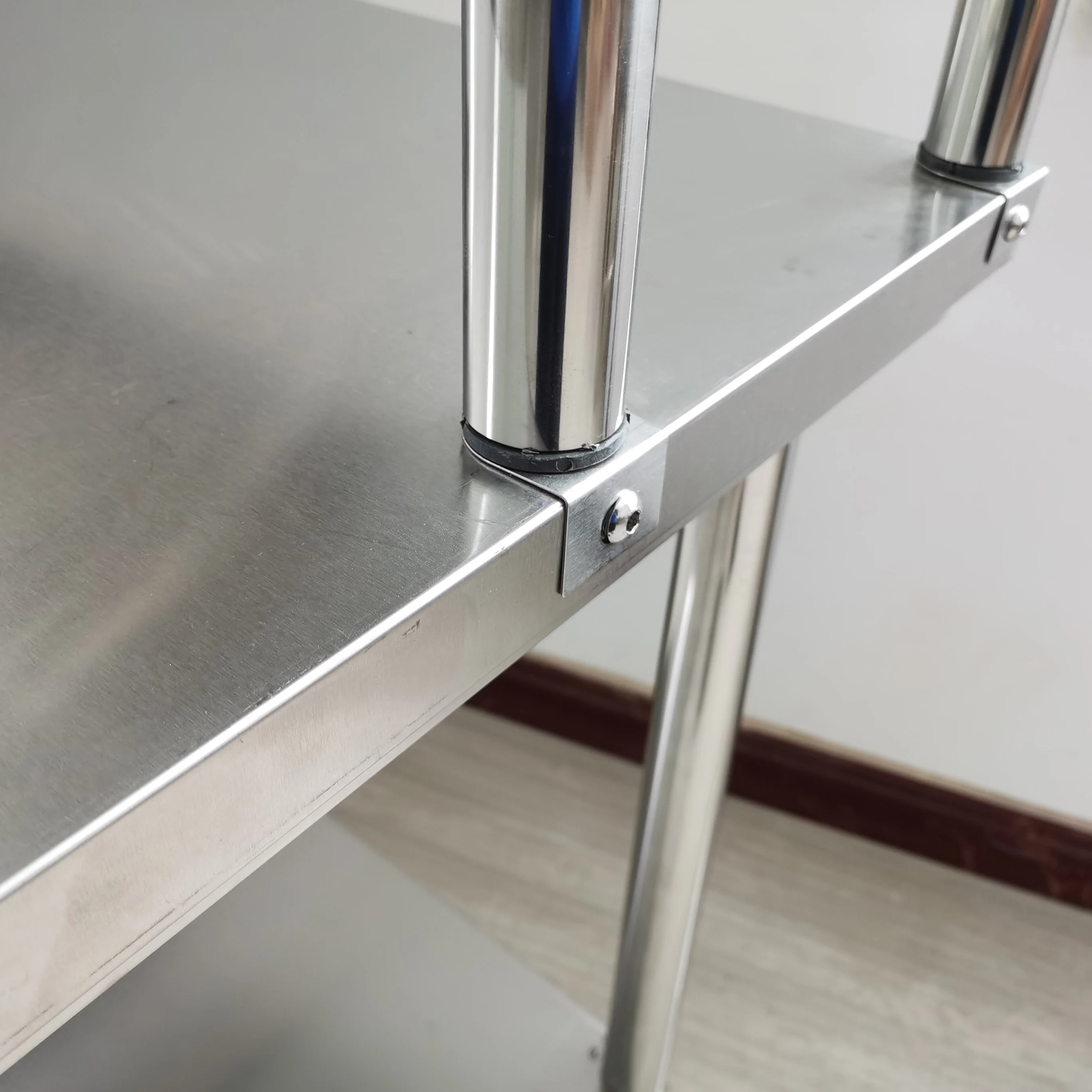 High Sales Commercial Work Table Over Table Shelf Stainless Steel Bench Shelf