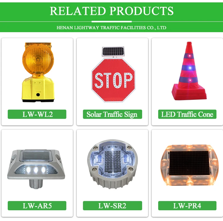 Synchronized 6 Pack Roadway Light Usb Rechargeable Safety Waterproof