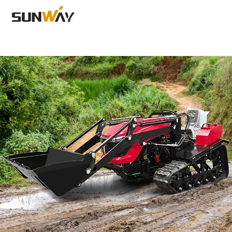 China 30 in 1 Multifucitonal Mini Farm Crawler Tractor With Tiller Rotavator Price in Philippines