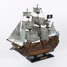 Wholesale Black Pearl Pirate RESIN Ship Model Nautical Home Decoration Flying Dutchman Handcrafted Boat Seaside Decor