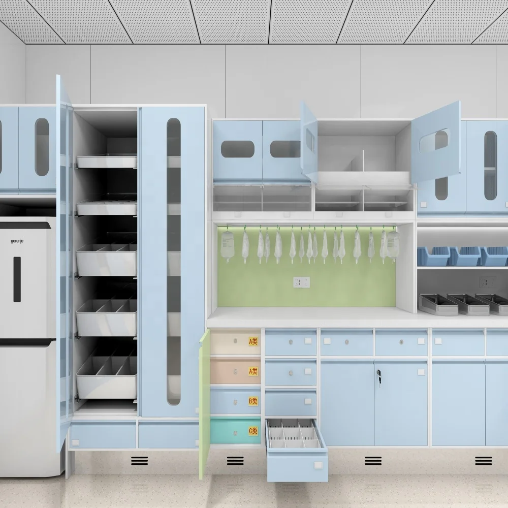 Customized Modern Stainless Steel Storage Cabinet-Eco-Friendly Durable Multi-Function Commercial Use for Hospitals 6