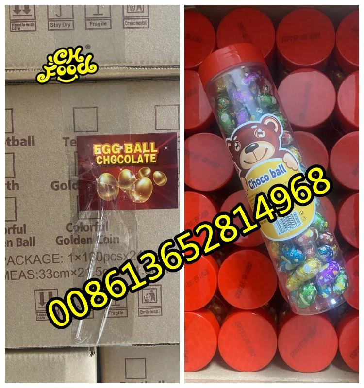 Strawberry Heart Dinosaur Egg Football Tennis Ball Golden Ball Earth Shaped Chocolate Candy Crispy Sweets