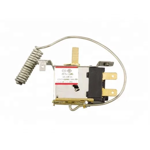 Thermostat Refrigerator Freezer Mini Fridge Parts Capillary HVAC Bimetal Thermostat PFN-150M SAGINOMIYA