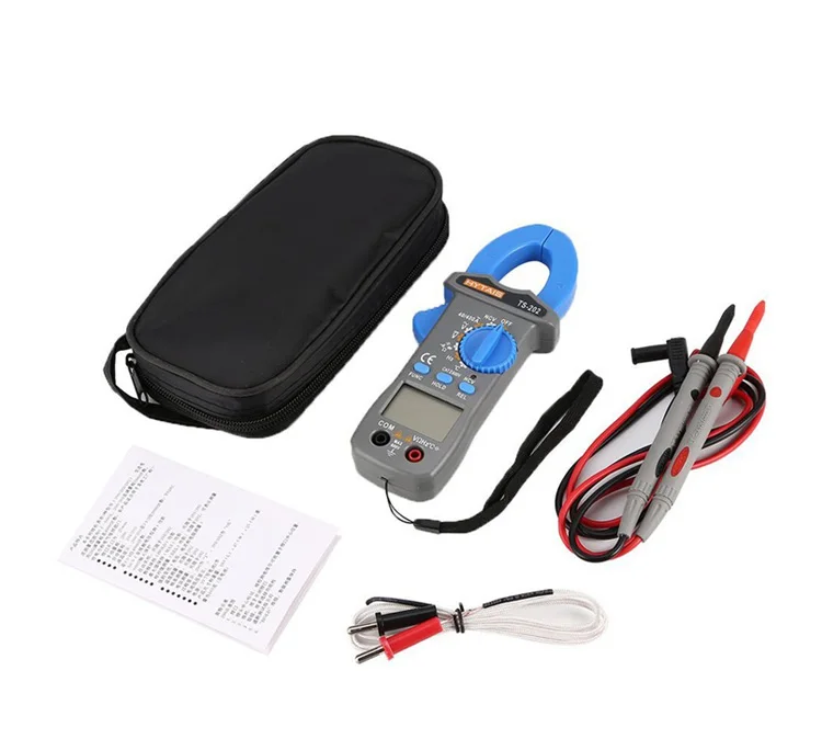 Ts202 + Clamp Type Induction Measuring Current Multimeter Digital Clamp ...