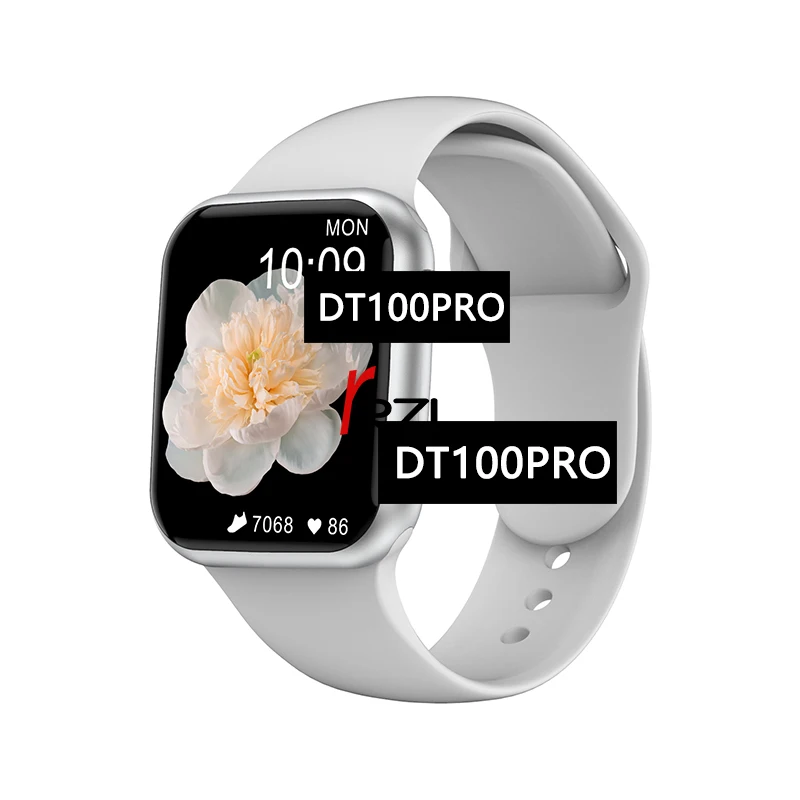 Смарт-часы DT100pro bt-звонка пользовательский интерфейс IP68 водонепроницаемый шифрования защиты сигнализации умный дом с разделенным экраном Smartwatch DT100 PRO