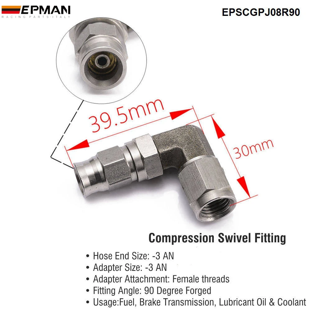 Stainless Steel Brake Fitting Adapter 3an Hose End 28degree Banjo Eye 10mm  for 3an PTFE Brake Hose Line for Car Motorbike - China Hydraulic Fitting,  Hose Fitting