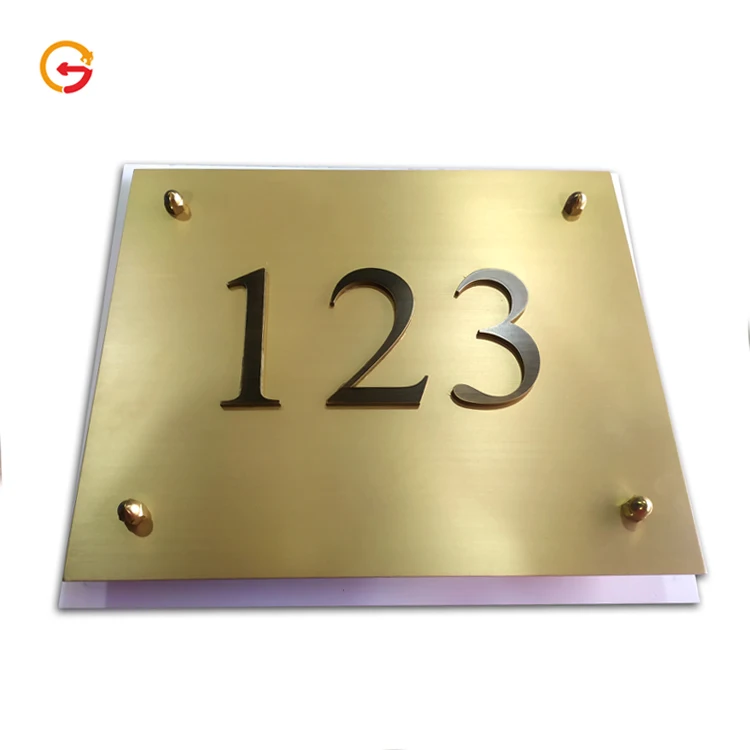 jaguarsign定制照明led背光户外不锈钢门牌,用于装饰 - buy