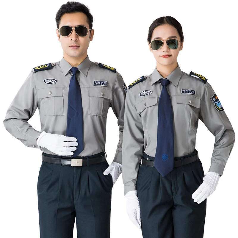 Ladies Suits Office Workwear Long Sleeve High Quality Formal Tactical  Design Security Guards Uniforms Samples