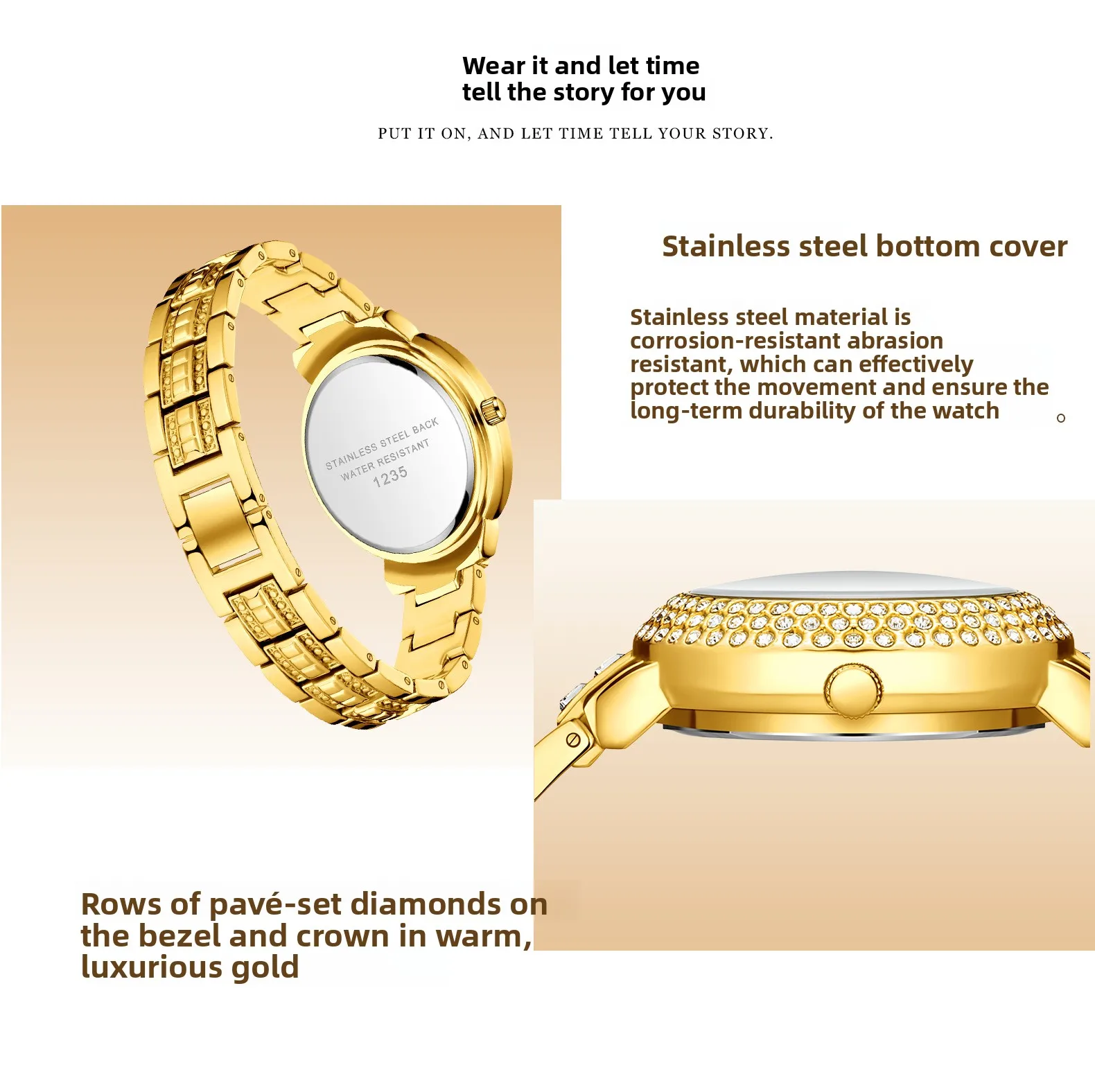Diamond Quartz Women's Watch OM-651036