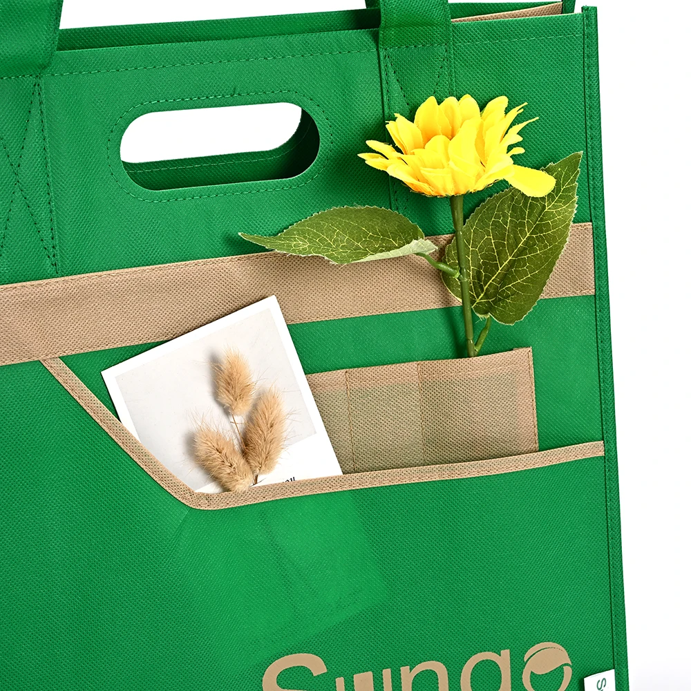 Wholesale Hot Selling High Quality Custom Printed Portable Large Tote Bags Thermal Waterproof Non-Woven Shopping Bags factory