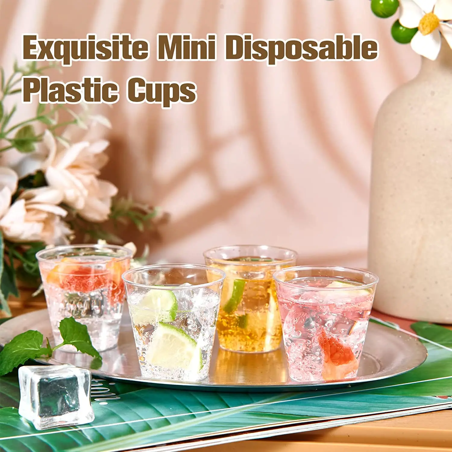 3 Oz Plastic Disposable Hard Shot Glasses Great For Whiskey Jello Shots