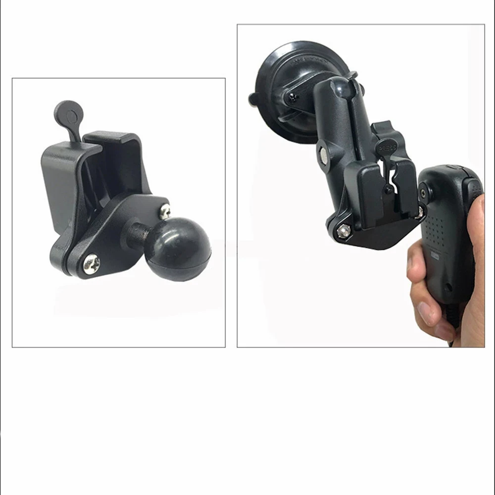 Supporto Per Microfono CB Per Auto - Clip In Metallo Con Adesivo, Senza Fori - Foto 3