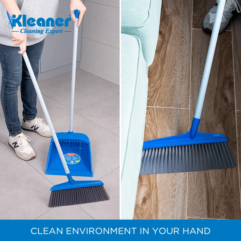 Kleaner Household CleaningLong Handle Broom and Dustpan Set