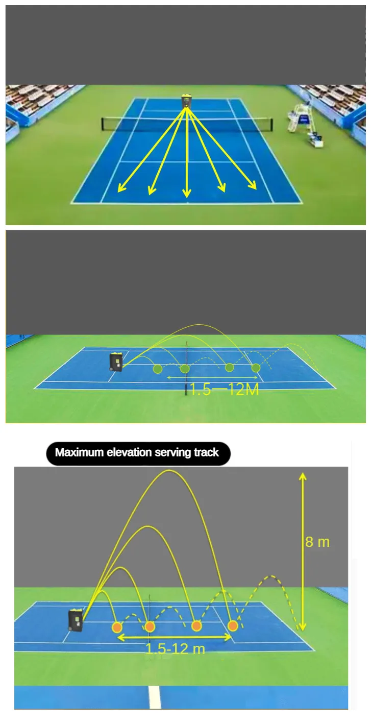 Hot sale Practice Tennis Padel Ball Machine JT02 App And Remote Control For Playing And Training customs Logo factory