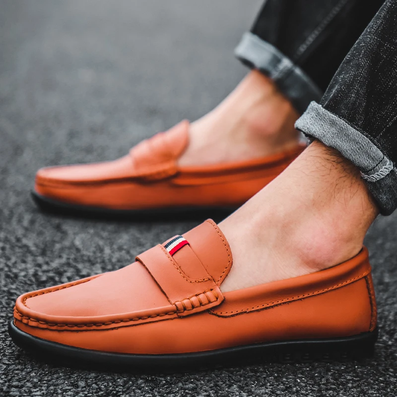 New Model Genuine Leather Mens Casual Dress Manufacturer Breathable Dress Shoes