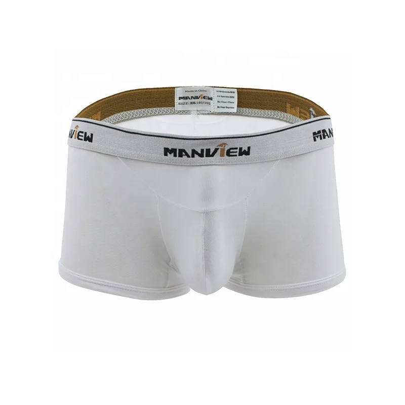 Mini boxer shorty blanc transparent Manview Taille S M et L/XL 
