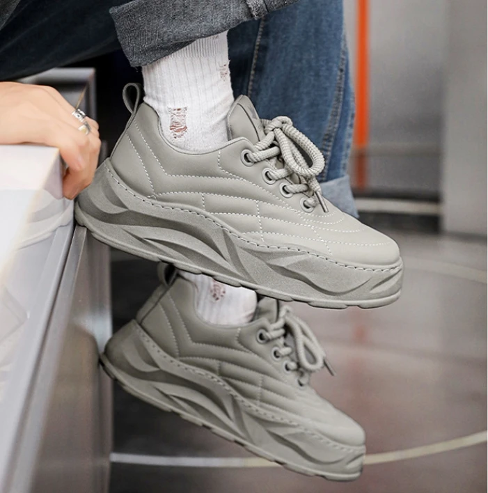 Men's Spring Shoes Men's Platform Elevating Sneakers Running Shoes