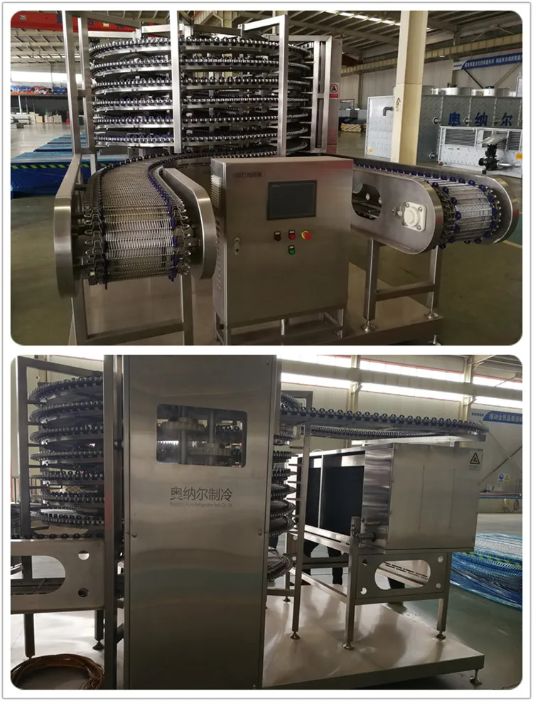 Automatic Spiral Freezer with Belt - Compact, Efficient and Durable for Frozen Foods