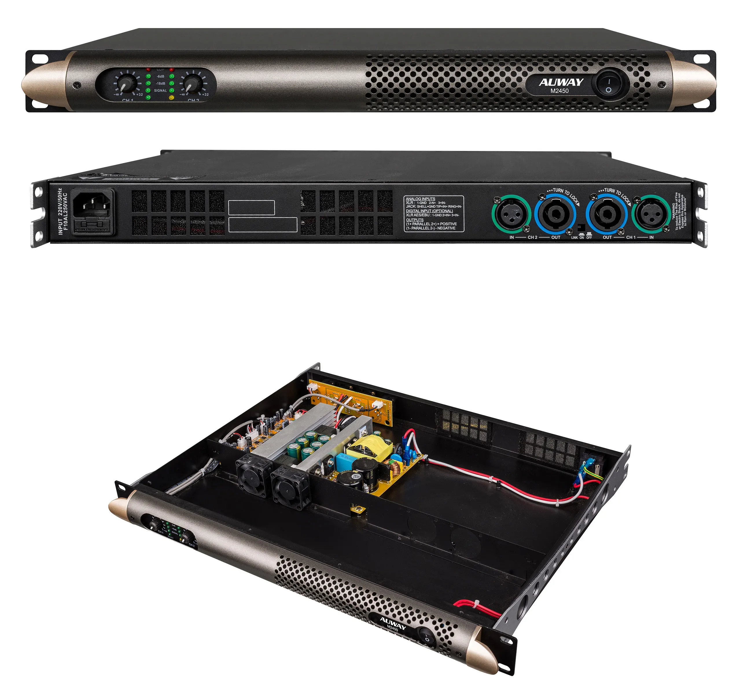 AMP-350W ウーファー 350W 大型 Kicker ZX350.2 2-channel car amplifier 110 watts RMS x 2 at