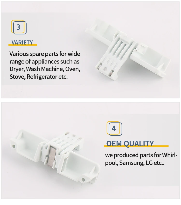 Cheap High Quality Washing Machine Replacement Parts Washer Lid Lock Strike W10240513 details