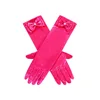 Rose red gloves