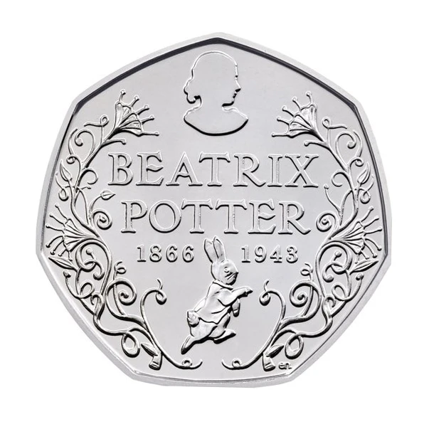 WD Professional Factory Manufacture UK Collection Value Coins Set Beatrix Potter Commemorate 50p Coin