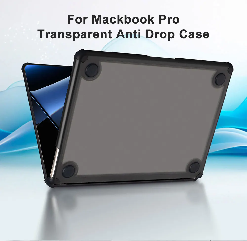 Laudtec BJK01 Portable Clear Notebook Tpu Pc Cover Hard Shell Transparent Lap Top Laptop Case For Macbook Air 15 Pro 14 details