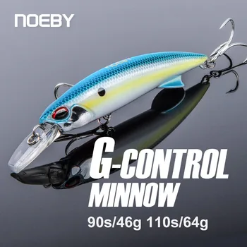 For Nobiya ABS 90mm/46g Sea Fishing Slow Sinking Mino Sea Perch Artificial Hard Bait Fake Bait Wholesale – Hard Lure – view 3