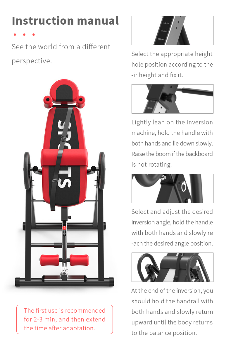 Body Sculpture Fitness Equipment - Foldable Inversion Table