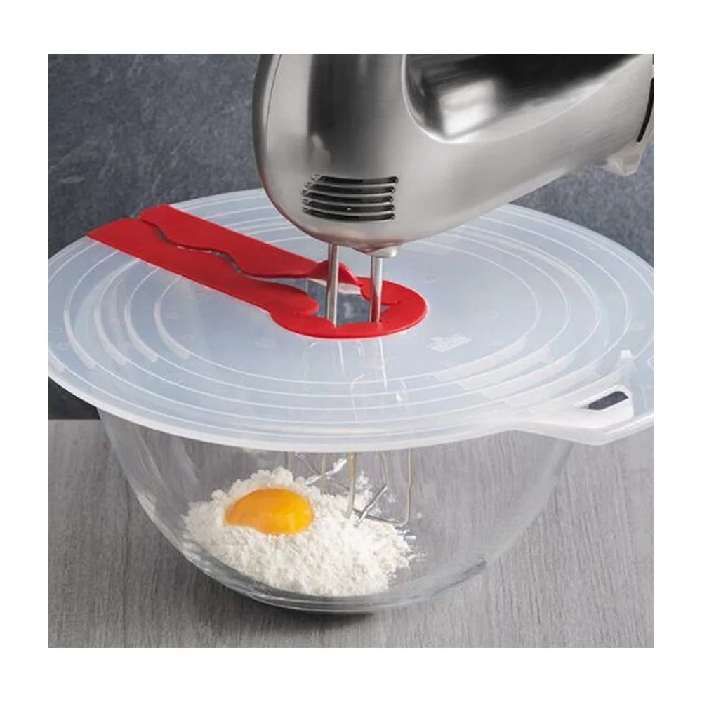ReFaXi Egg Bowl Whisks Screen Cover Baking Splash Guard Bowl Lids Kitchen Cooking Tools 