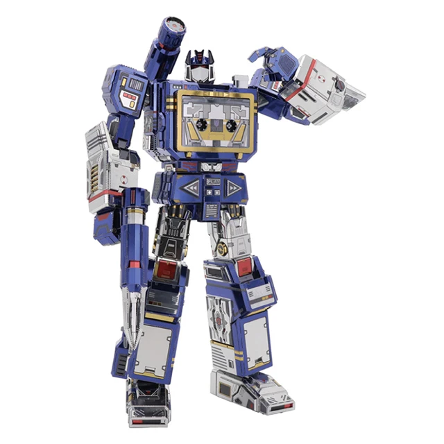 YOLOPARK Transformer Toys G1 Soundwave 3D Metal Puzzle  Action Figures Assembled Metal Model Kits Robots Building Men Hobbies