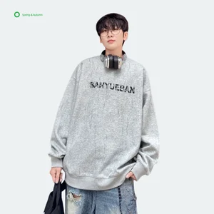 New Spring Men Crew Neck Solid Printed Knitted Breathable Quick Dry Regular Sleeve Sporty Comfortable Loose Fit Polyester/Cotton