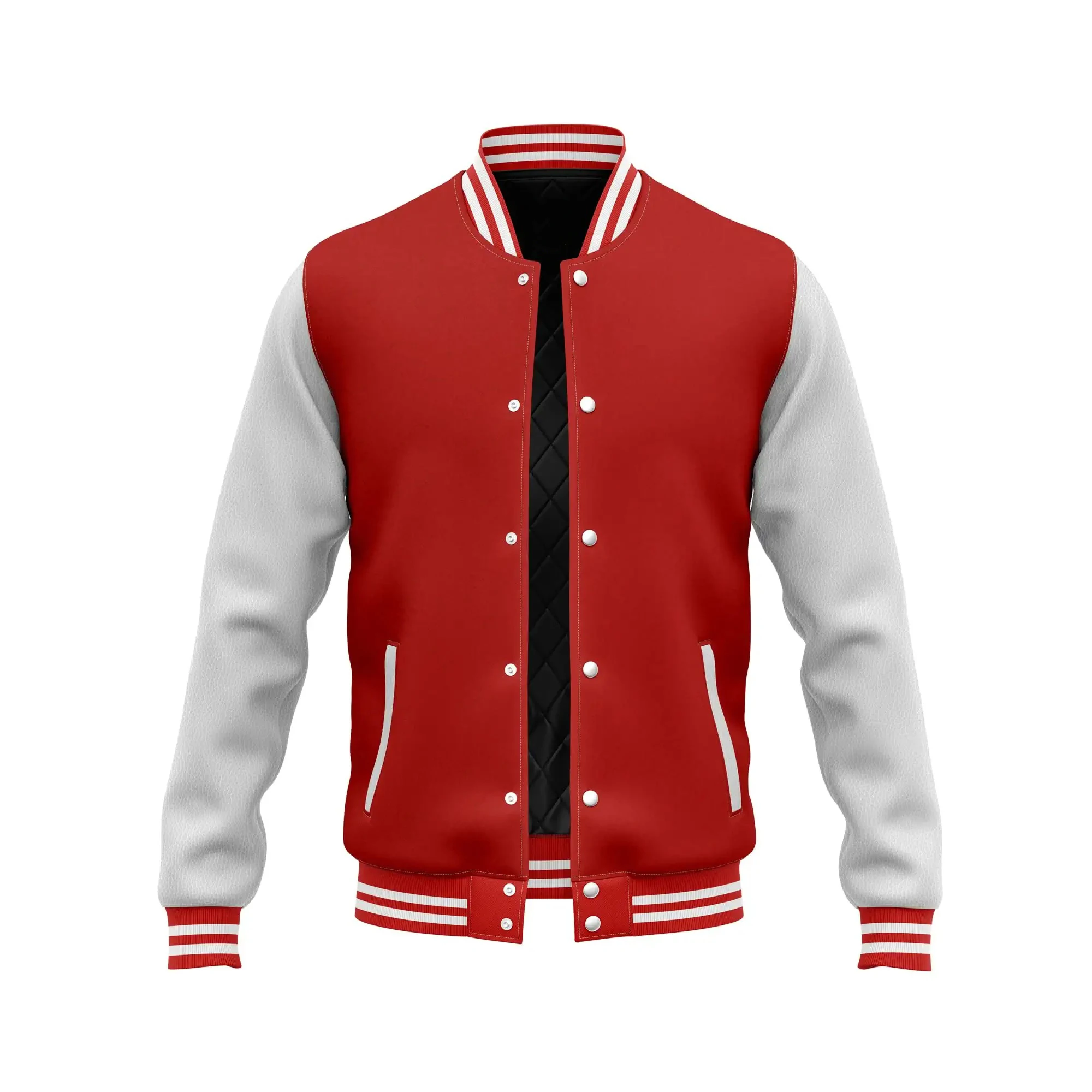 Varsity Baseball Letterman Wool and Leather Premium Quality Unisex Basketball Jacket mens_voghion.com